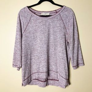 LOFT Long Sleeve Striped Tee